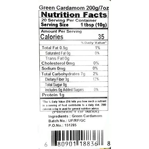Rani Green Cardamom Pods Spice Hari Elachi 3.5Oz 100G ~ Natu