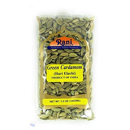 Rani Green Cardamom Pods Spice Hari Elachi 3.5Oz 100G ~ Natu