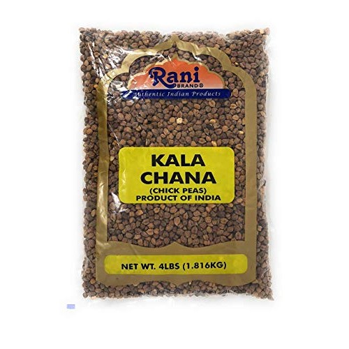Rani Kala Chana Desi Chickpeas Chana With Skin 4Lbs 64Oz ~ A