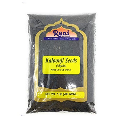 Rani Kalonji Black Seed, Nigella Sativa, Black Cumin Seeds 7Oz