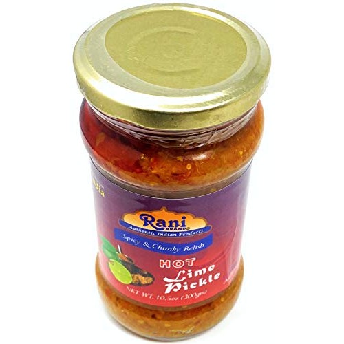 Rani Lime Pickle Hot Achar, Spicy Indian Relish 10.5Oz 300G
