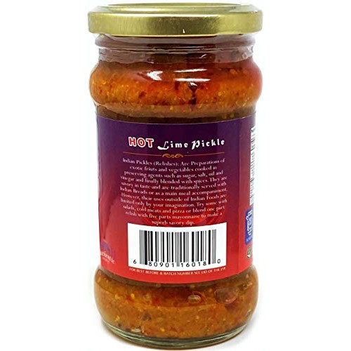 Rani Lime Pickle Hot Achar, Spicy Indian Relish 10.5Oz 300G