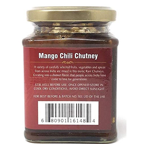 Rani Mango Chili Chutney Spicy Indian Preserve 10.5Oz 300G G