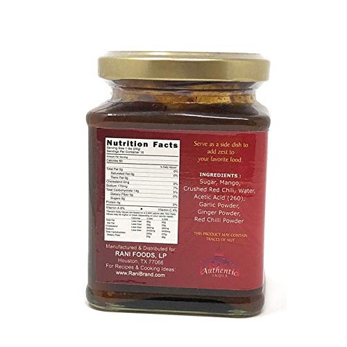 Rani Mango Chili Chutney Spicy Indian Preserve 10.5Oz 300G G