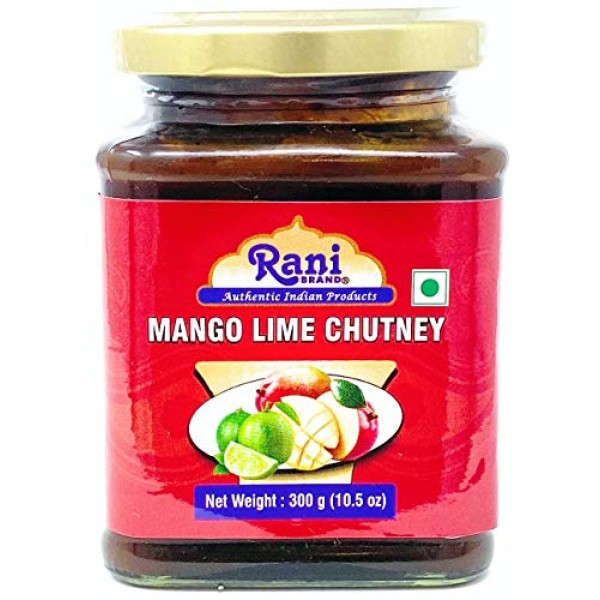 Rani Mango Lime Chutney Indian Preserve 10.5oz 300g Glass Ja...