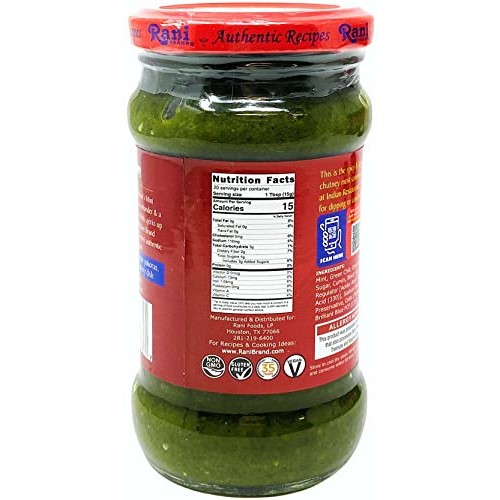Rani Mint Chutney Podina 10.5oz 300g Glass Jar, Ready to Eat...