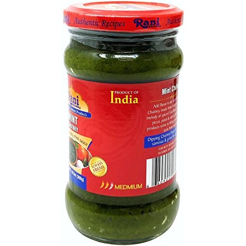 Rani Mint Chutney Podina 10.5oz 300g Glass Jar, Ready to Eat...