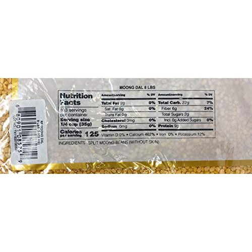 Rani Moong Dal Split Mung Beans Without Skin Lentils Indian 8L