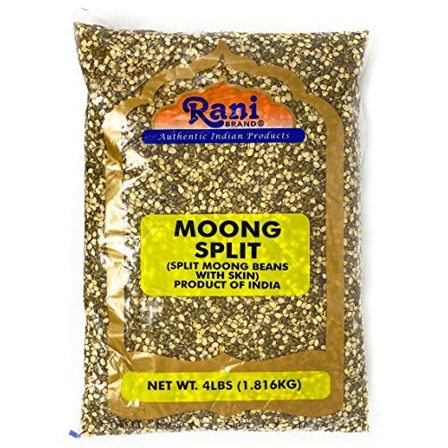 Rani Moong Split Split Mung Beans With Skin Lentils Indian 4Lb