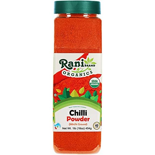 Rani Organic Chilli Powder Mirchi Ground 16oz 1lb 454g PET J...