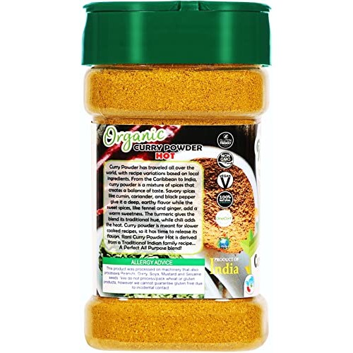 Rani Organic Curry Powder Hot 9-Spice Authentic Indian Blend 3...