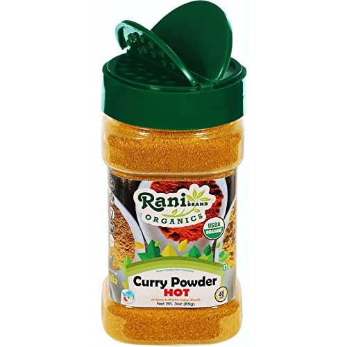 Rani Organic Curry Powder Hot 9-Spice Authentic Indian Blend 3...