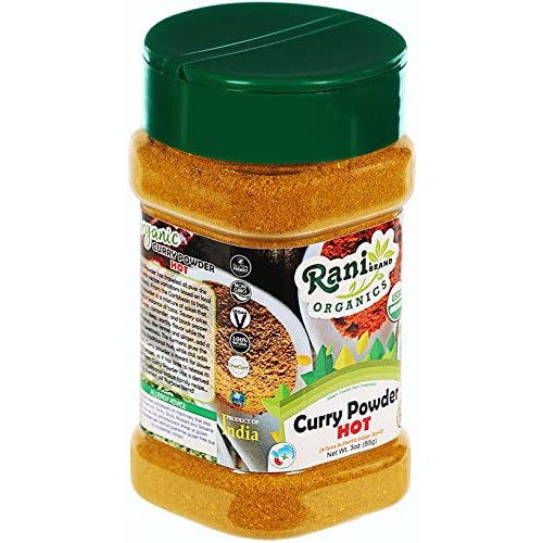 Rani Organic Curry Powder Hot 9-Spice Authentic Indian Blend 3...