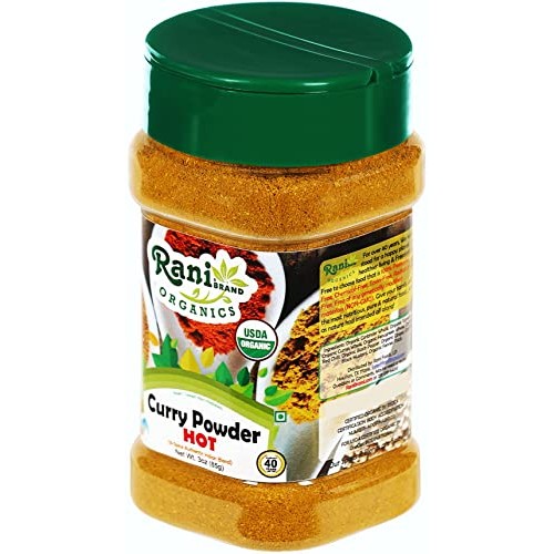 Rani Organic Curry Powder Hot 9-Spice Authentic Indian Blend 3...