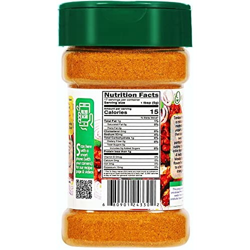 Rani Organic Tandoori Masala Marinade & Grilled Spice Blend 8-...