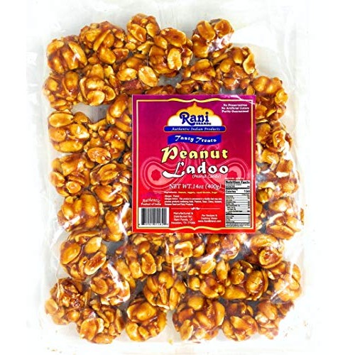 Rani Peanut Ladoo Round Peanut Brittle Candy 14Oz 400G ~ All
