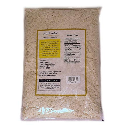 Rani Poha Powa Thin Cut Flattened Rice 4Lb 64Oz Bulk ~ All