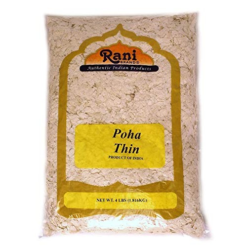 Rani Poha Powa Thin Cut Flattened Rice 4Lb 64Oz Bulk ~ All
