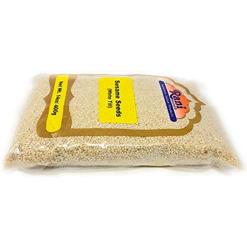 Rani Sesame Seeds Whole White, Hulled Till 14Oz 400Gm ~ All
