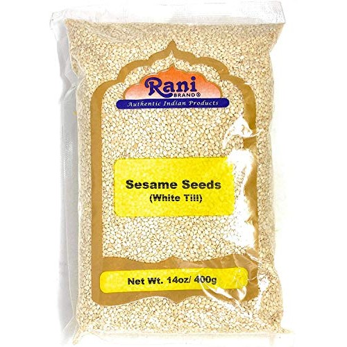 Rani Sesame Seeds Whole White, Hulled Till 14Oz 400Gm ~ All