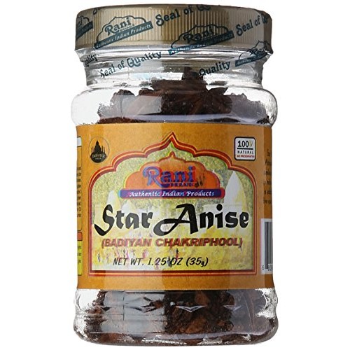 Rani Star Anise Seeds, Whole Pods Badian Khatai Spice 1.25Oz