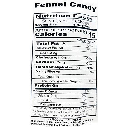 Rani Sugar Coated Fennel Candy 10Lbs 4.54Kg, Bulk Pet Jar ~ In