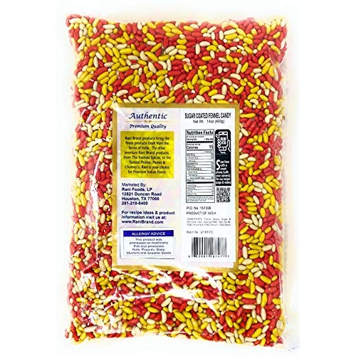 Rani Sugar Coated Fennel Candy 14Oz 400G ~ Indian After Meal D