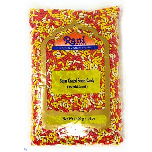Rani Sugar Coated Fennel Candy 14Oz 400G ~ Indian After Meal D