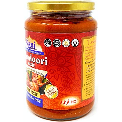 Rani Tandoori Paste No Colors 26.5Oz 750G Glass Jar ~ For Ta