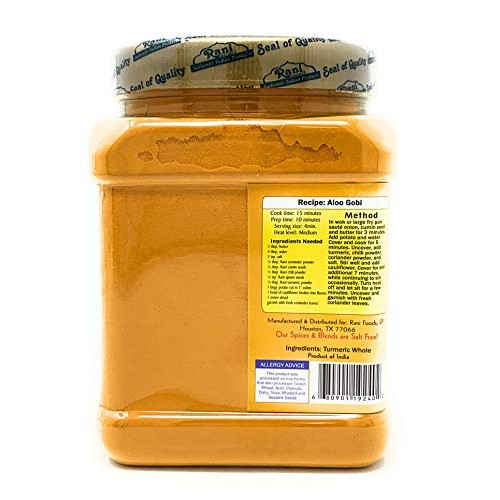 Rani Turmeric Haldi Root Powder Spice, High Curcumin Content