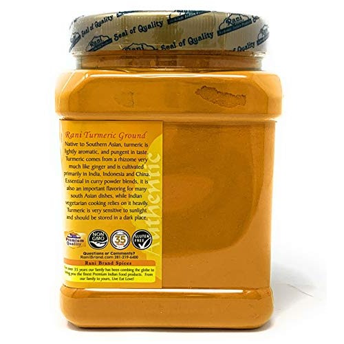 Rani Turmeric Haldi Root Powder Spice, High Curcumin Content