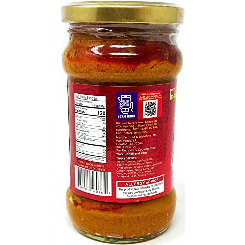 Rani Vindaloo Curry Cooking Spice Paste, Hot! 10Oz 300G Glass
