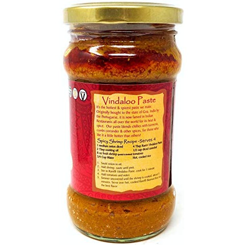 Rani Vindaloo Curry Cooking Spice Paste, Hot! 10Oz 300G Glass