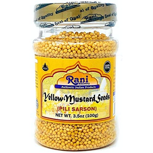 Rani Yellow Mustard Seeds Whole Spice 3Oz 85G ~ All Natural |