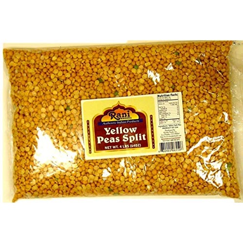 Rani Yellow Peas Split, Dried Vatana, Matar 4Lbs 64Oz ~ All