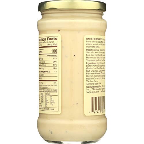 Raos Homemade Alfredo Pasta Sauce 15 Oz