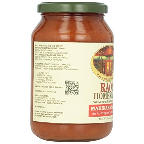 Raos Homemade Pasta Sauce, Marinara, 15.5 Oz