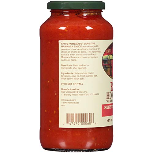 Raos Homemade Sensitive Marinara Sauce 24 Oz