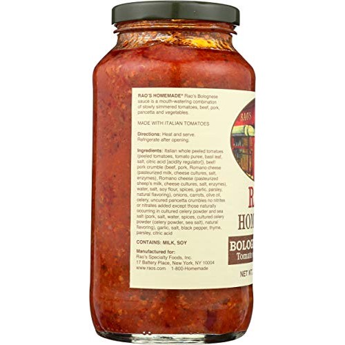 Raos Homestyle Bolognese Pasta Sauce 24 Oz