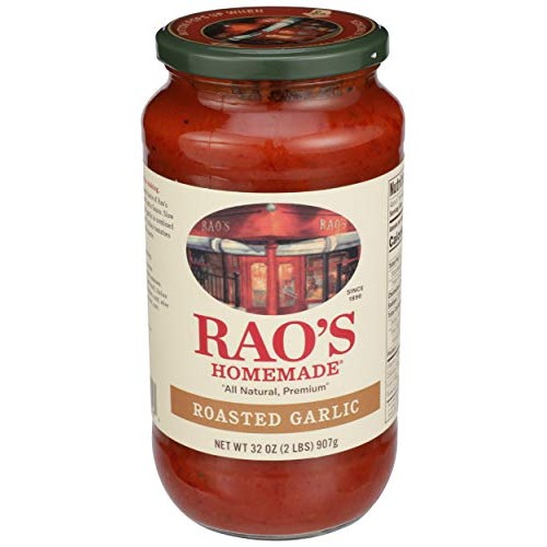 Raos Homemade Tomato Sauce, Roasted Garlic, 32 Oz, Versatile Pa