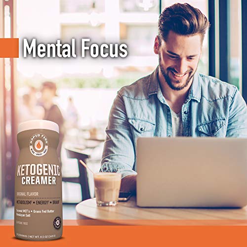 Rapid Fire Ketogenic Creamer With Mct Oil For Coffee Or Tea, Sup