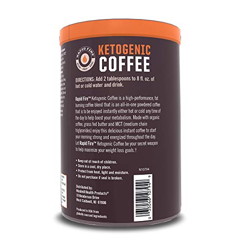 Rapid Fire Hazelnut Ketogenic Coffee, Supports Energy, Metabolis
