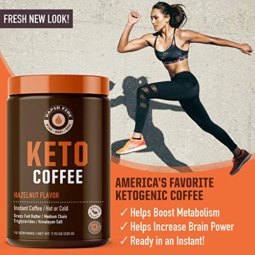 Rapid Fire Hazelnut Ketogenic Coffee, Supports Energy, Metabolis