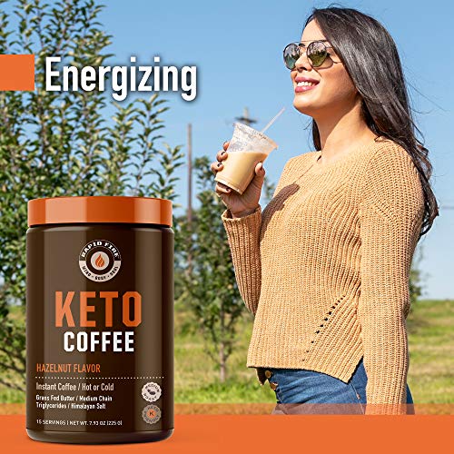 Rapid Fire Hazelnut Ketogenic Coffee, Supports Energy, Metabolis