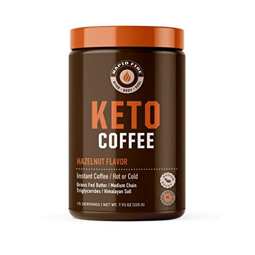 Rapid Fire Hazelnut Ketogenic Coffee, Supports Energy, Metabolis