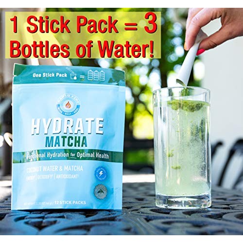 Rapid Fire Hydrate Powder, Drink Mix, Stick Packs, Coconut Water
