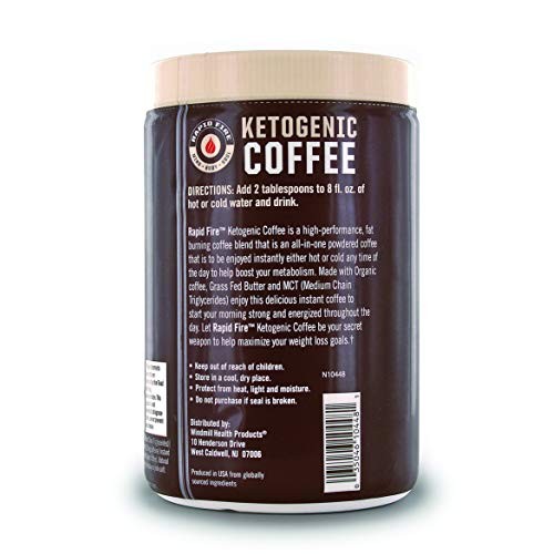 Rapid Fire Ketogenic Fair Trade Instant Keto Coffee Mix, Support