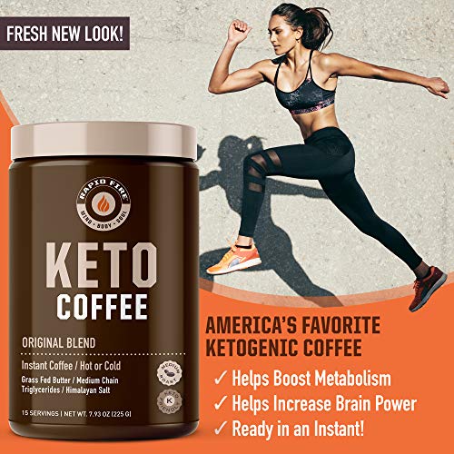 Rapid Fire Ketogenic Fair Trade Instant Keto Coffee Mix, Support