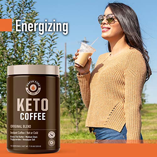 Rapid Fire Ketogenic Fair Trade Instant Keto Coffee Mix, Support