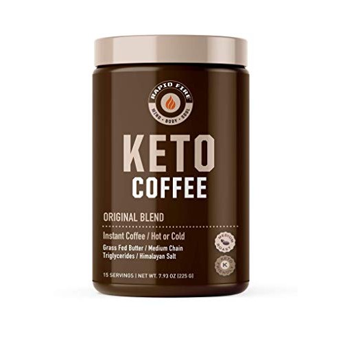 Rapid Fire Ketogenic Fair Trade Instant Keto Coffee Mix, Support
